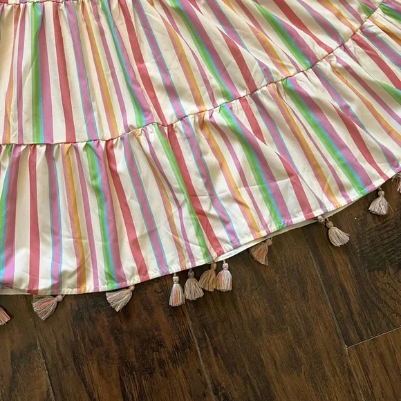 Chicwish Pastel Striped Maxi Dress - Picture 8 of 9